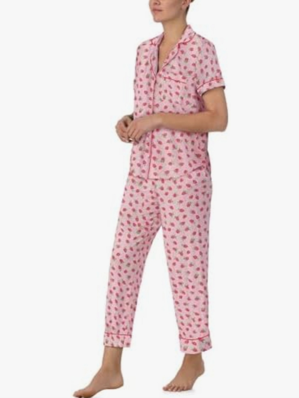 Kate Spade New York Raspberry Design Spring / Summer Pj Set ♠️ - Picture 6 of 9
